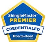 CertainTeed ShingleMaster™ Premier Credentialed badge