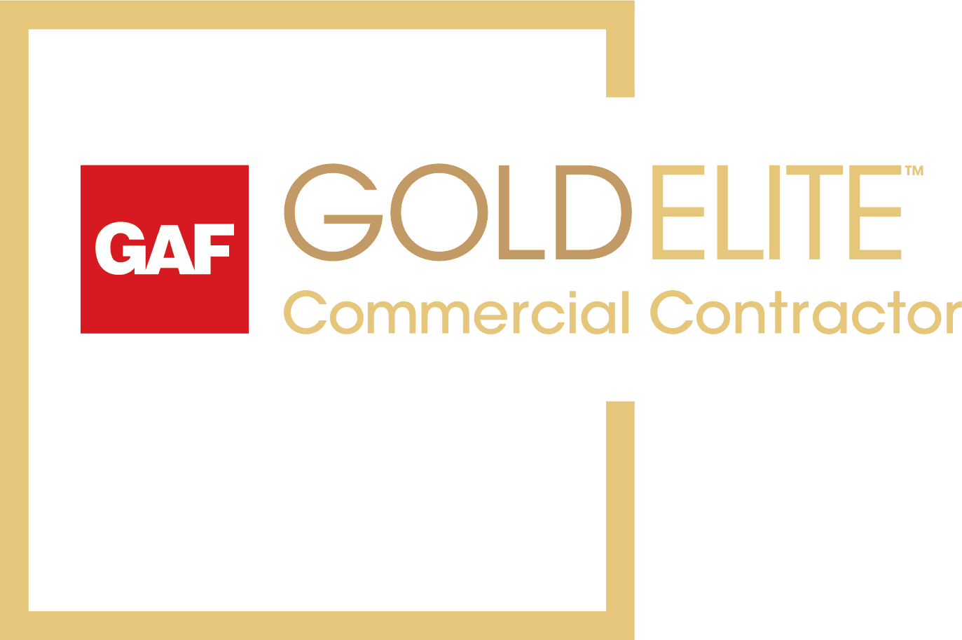 GAF GoldElite™ Commercial Contractor badge