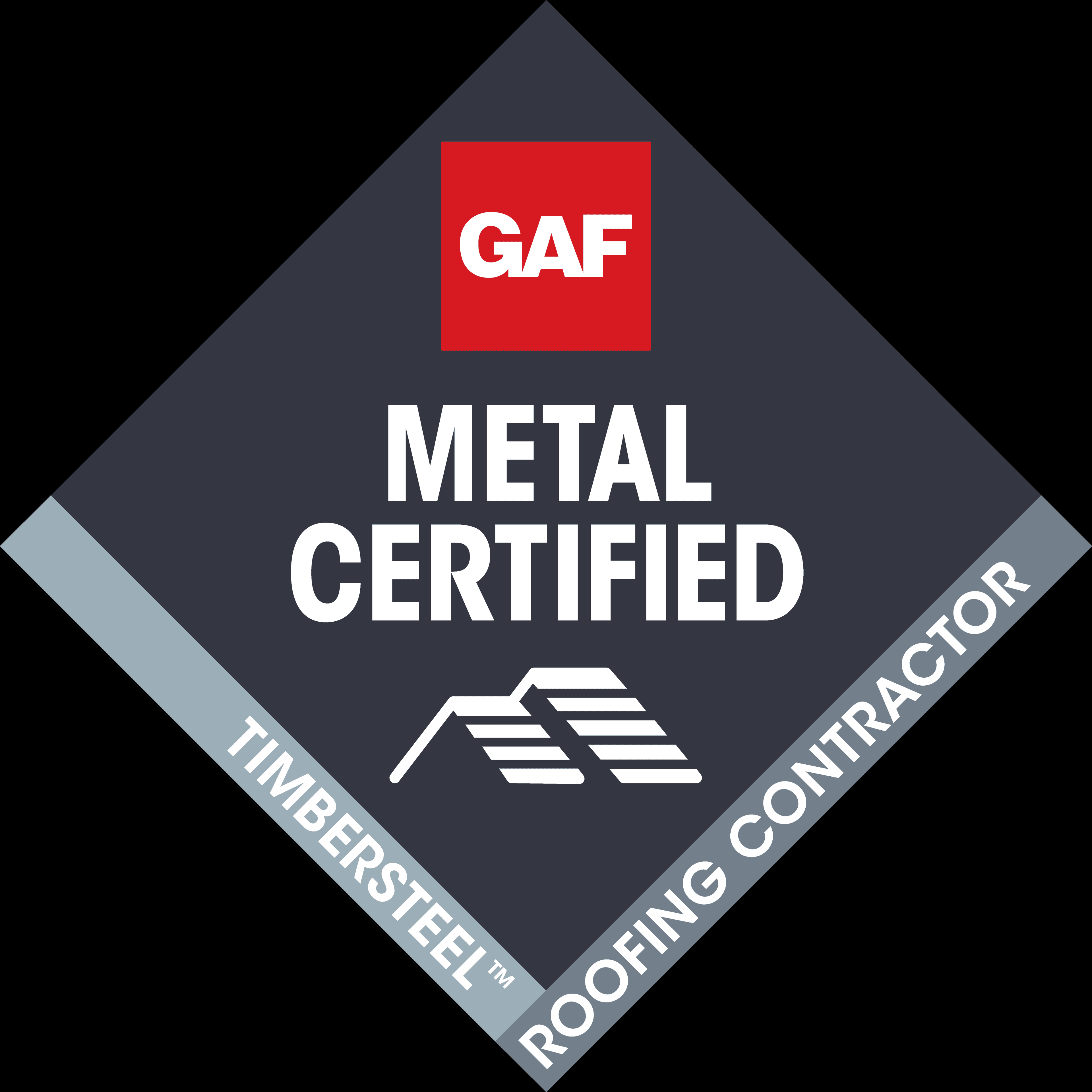 GAF Metal Certified™ Contractor badge