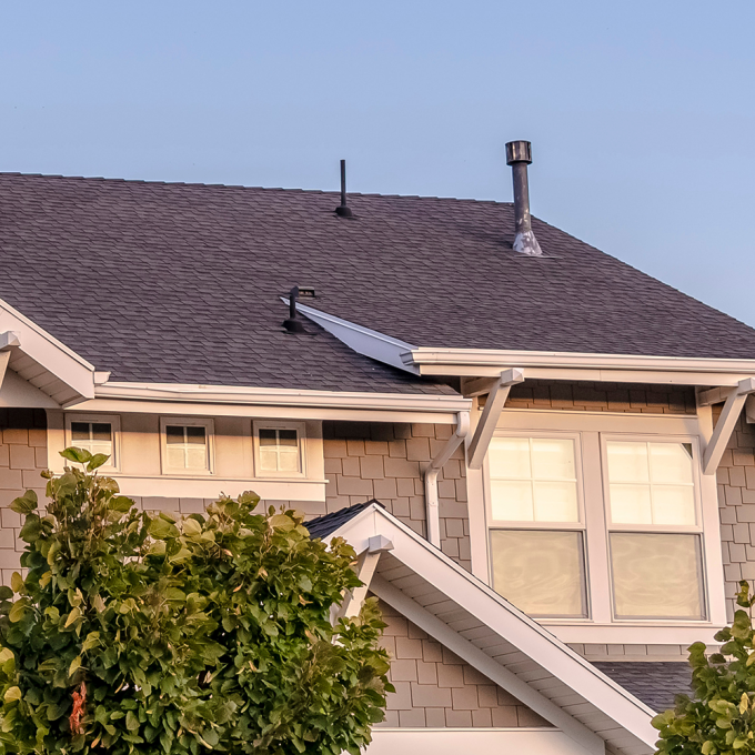 Integrated Roof System - house with gray roof